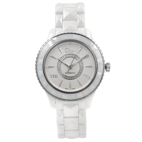 Dior VIII White Ceramic Steel Diamond 